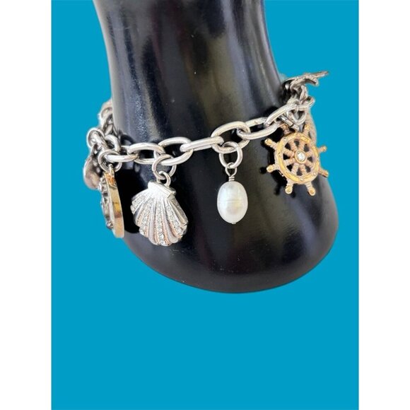 Brighton Cape Cod Shell Anchor Star Fish Charm - Picture 3 of 6